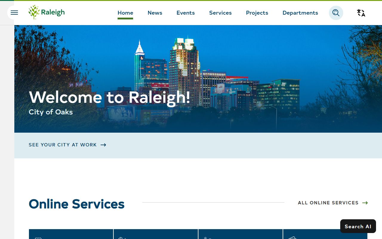 Raleigh city government death records resources