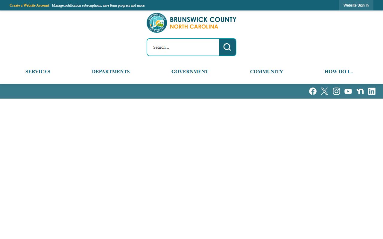 Brunswick County Register of Deeds website for death index records