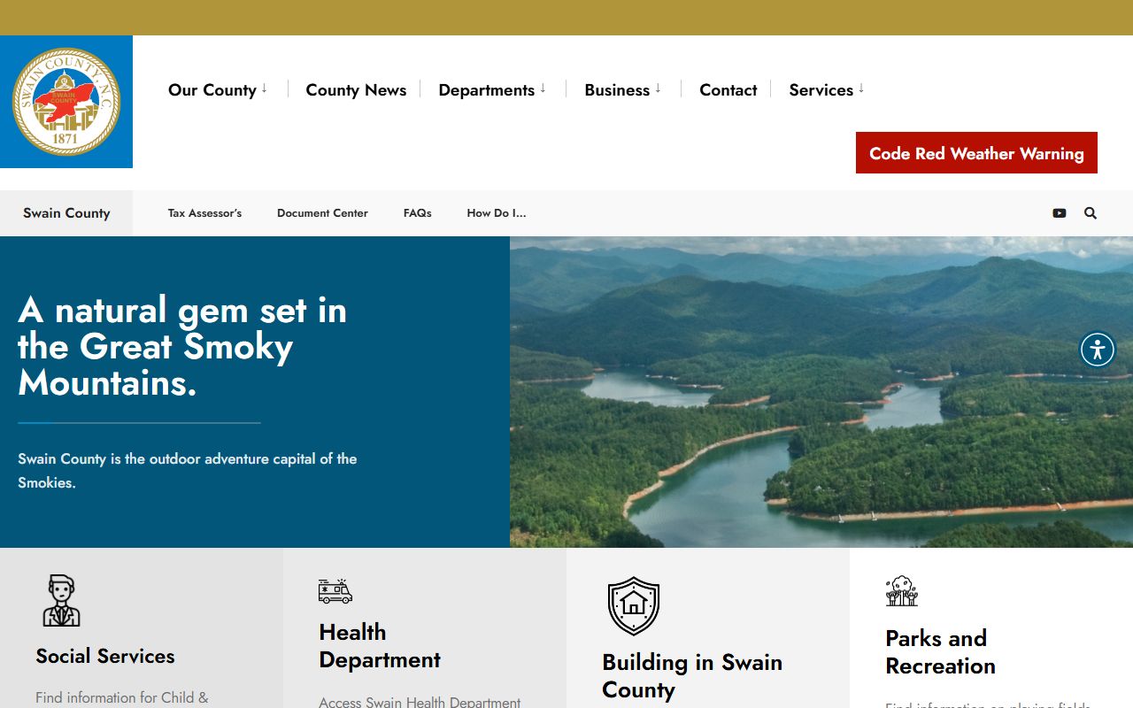 Swain County Register of Deeds office for death records